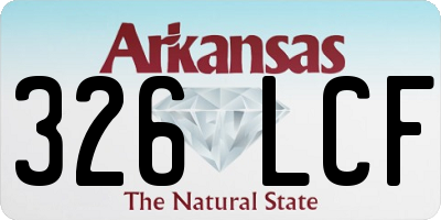 AR license plate 326LCF
