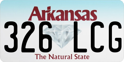 AR license plate 326LCG