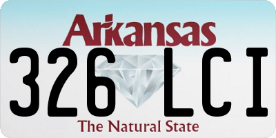 AR license plate 326LCI