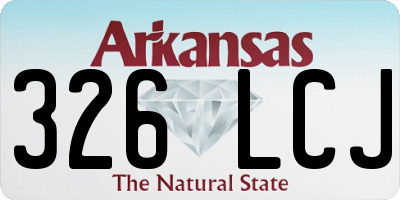 AR license plate 326LCJ