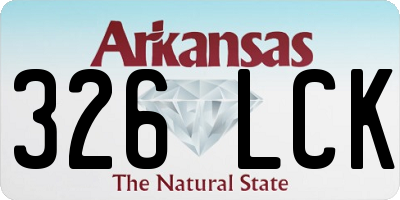 AR license plate 326LCK