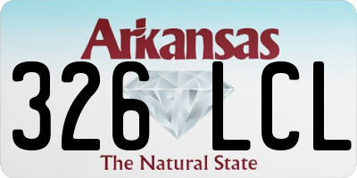 AR license plate 326LCL