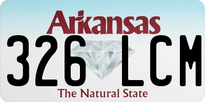AR license plate 326LCM