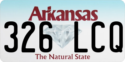 AR license plate 326LCQ