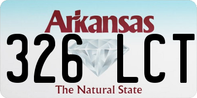 AR license plate 326LCT