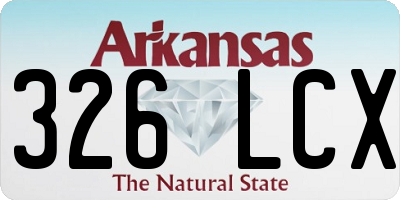 AR license plate 326LCX