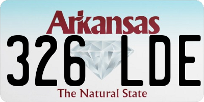 AR license plate 326LDE