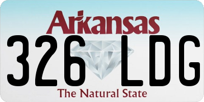 AR license plate 326LDG
