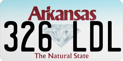 AR license plate 326LDL
