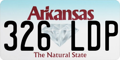 AR license plate 326LDP