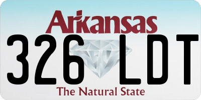 AR license plate 326LDT