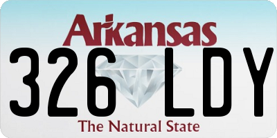 AR license plate 326LDY