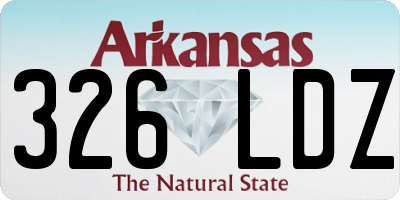 AR license plate 326LDZ
