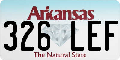 AR license plate 326LEF