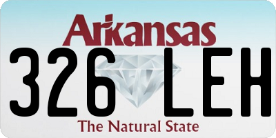 AR license plate 326LEH