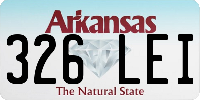 AR license plate 326LEI