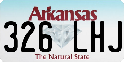 AR license plate 326LHJ
