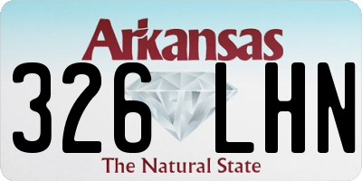 AR license plate 326LHN
