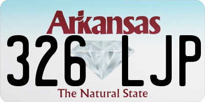 AR license plate 326LJP