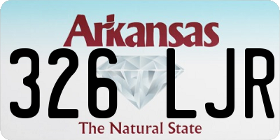AR license plate 326LJR