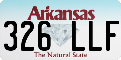 AR license plate 326LLF