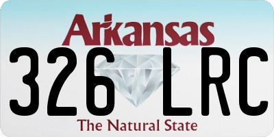 AR license plate 326LRC