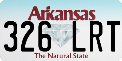 AR license plate 326LRT