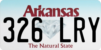 AR license plate 326LRY