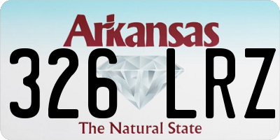 AR license plate 326LRZ