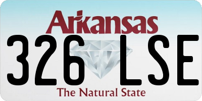 AR license plate 326LSE