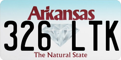 AR license plate 326LTK