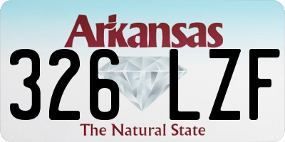 AR license plate 326LZF