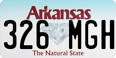 AR license plate 326MGH