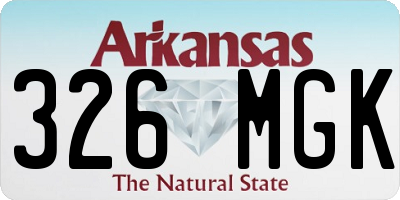 AR license plate 326MGK