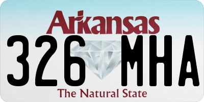 AR license plate 326MHA