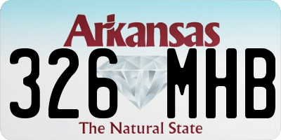 AR license plate 326MHB