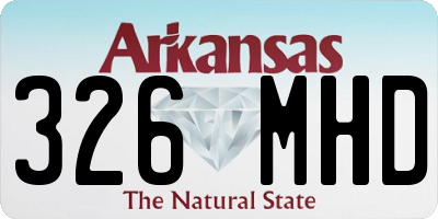 AR license plate 326MHD
