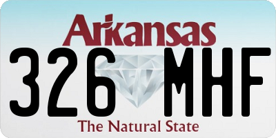 AR license plate 326MHF