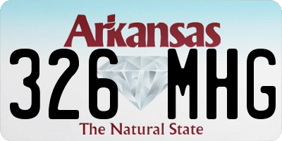 AR license plate 326MHG