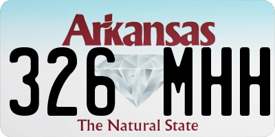 AR license plate 326MHH