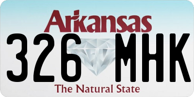 AR license plate 326MHK