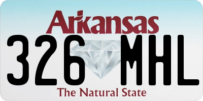 AR license plate 326MHL
