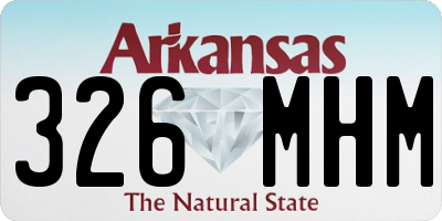 AR license plate 326MHM