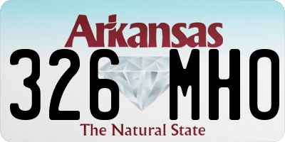 AR license plate 326MHO