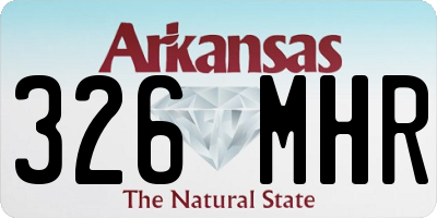 AR license plate 326MHR