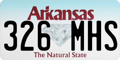 AR license plate 326MHS