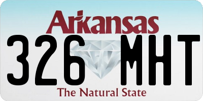 AR license plate 326MHT