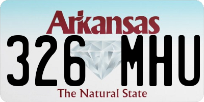 AR license plate 326MHU