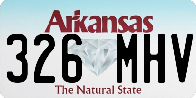 AR license plate 326MHV