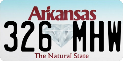 AR license plate 326MHW